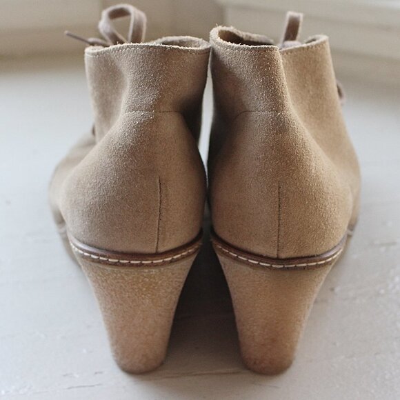 J Crew MacAlister Wedge Booties in color Sand, sz 10 - Excellent Condition! - Picture 2 of 9